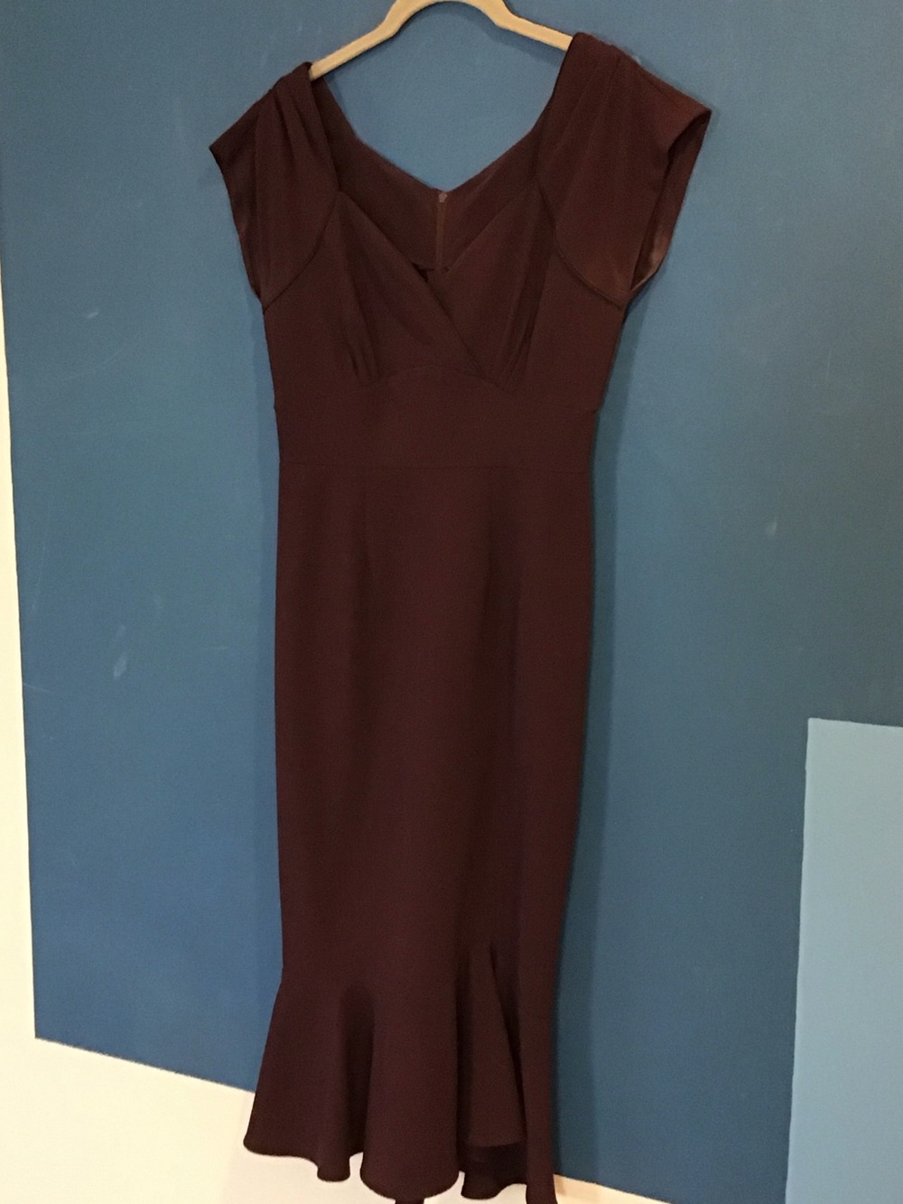 Stop Staring Brown Cap-Sleeve Midi Dress
